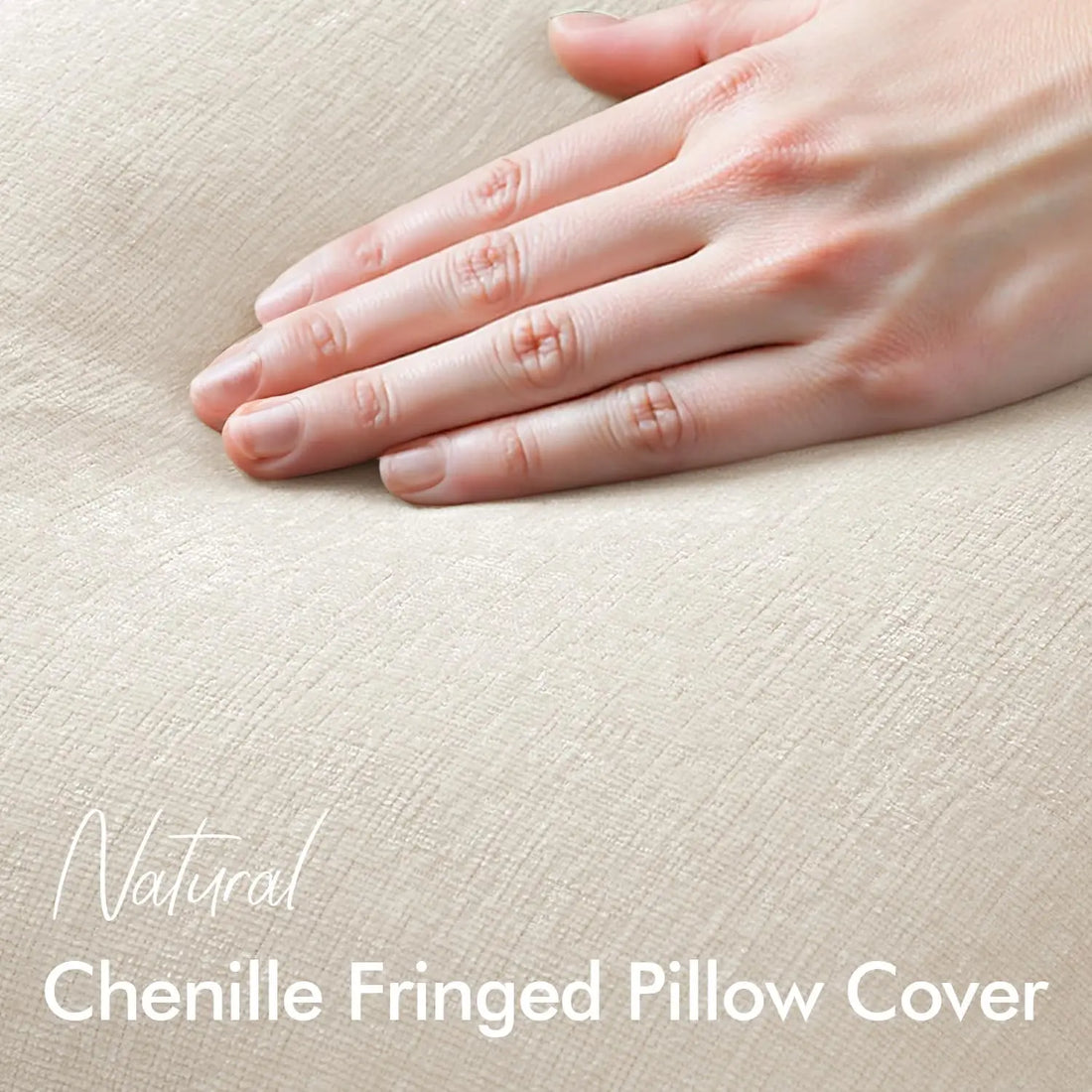 Sage Green Throw Pillow Covers Soft Cozy Boho Farmhouse Couch Pillow Covers with Tassels Chenille Accent Pillowcase for Sofa Bed